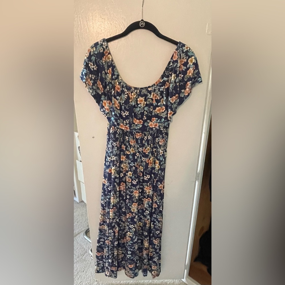 Floral Off The Shoulder Dress